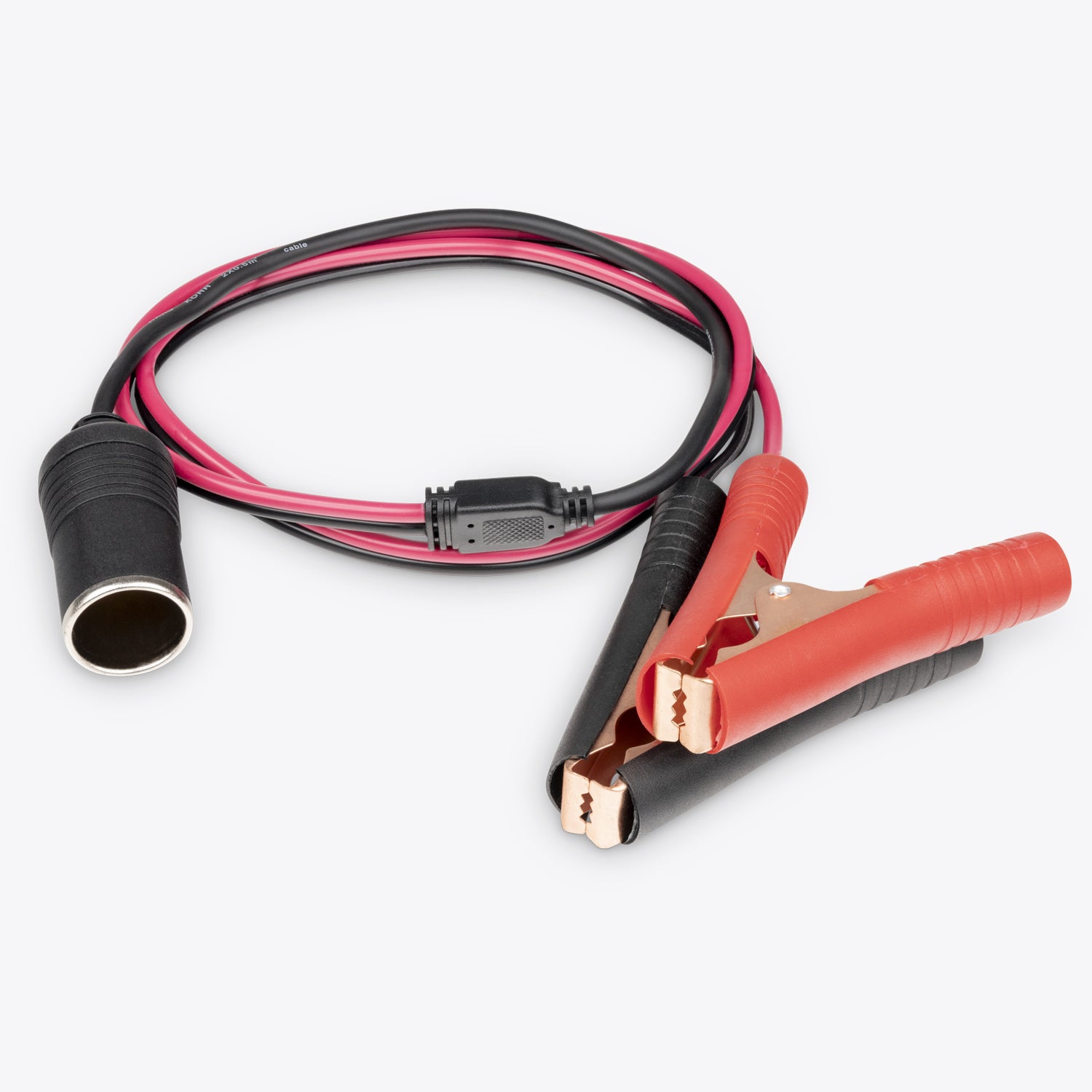 Battery Clamps to Female Cig Plug Lead - 1.0m