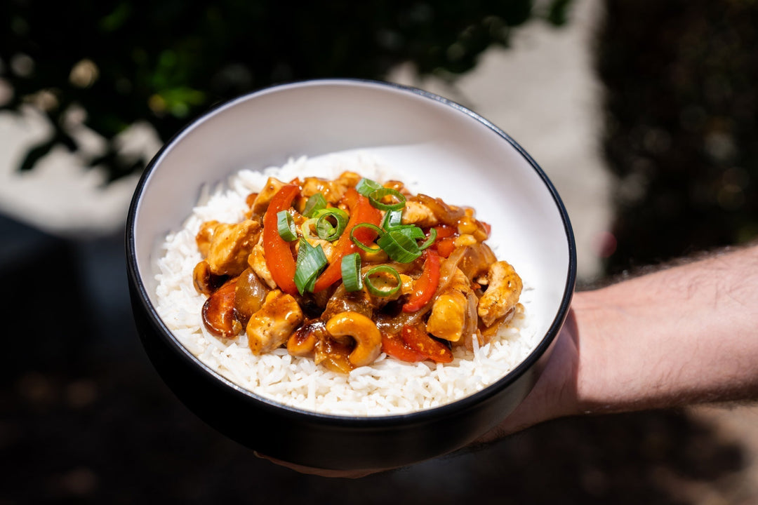 Sweet & spicy stirfry - 12V Banquet frying pan