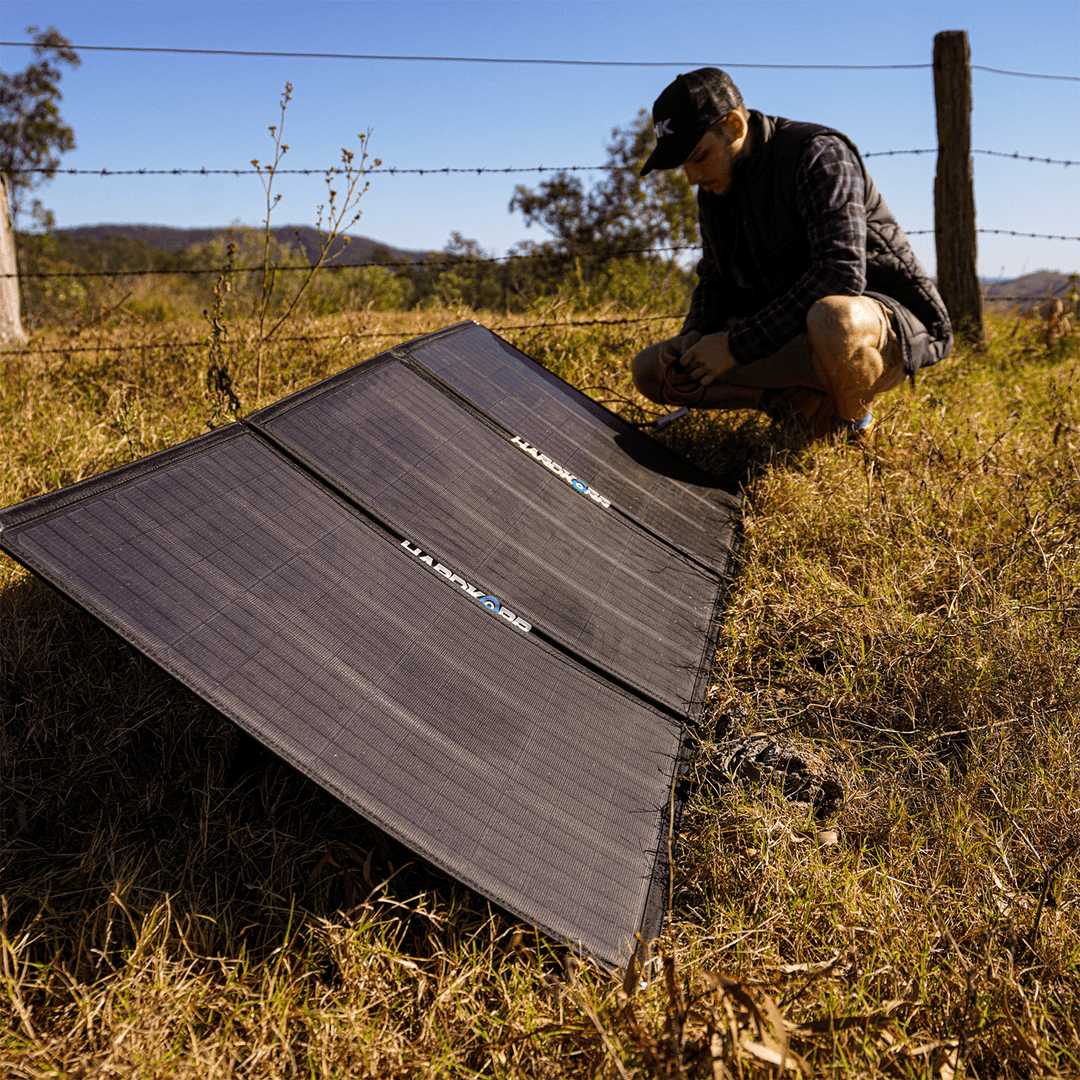 150w Heavy Duty Portable Solar Mat with 15A Smart Solar Regulator -  Hardkorr Australia