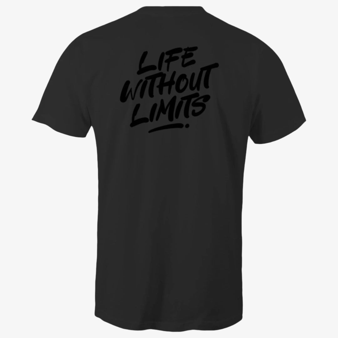 HK Life Without Limits Black on Black T-Shirt