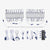 8m Tri-Colour LED Boat Light Kit (White / Cyan / Blue)