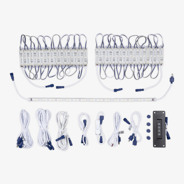 8m Tri-Colour LED Boat Light Kit (White / Cyan / Blue)