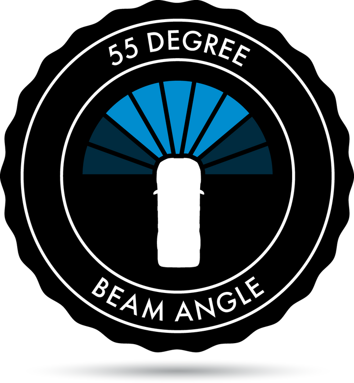 55 degree beam angle
