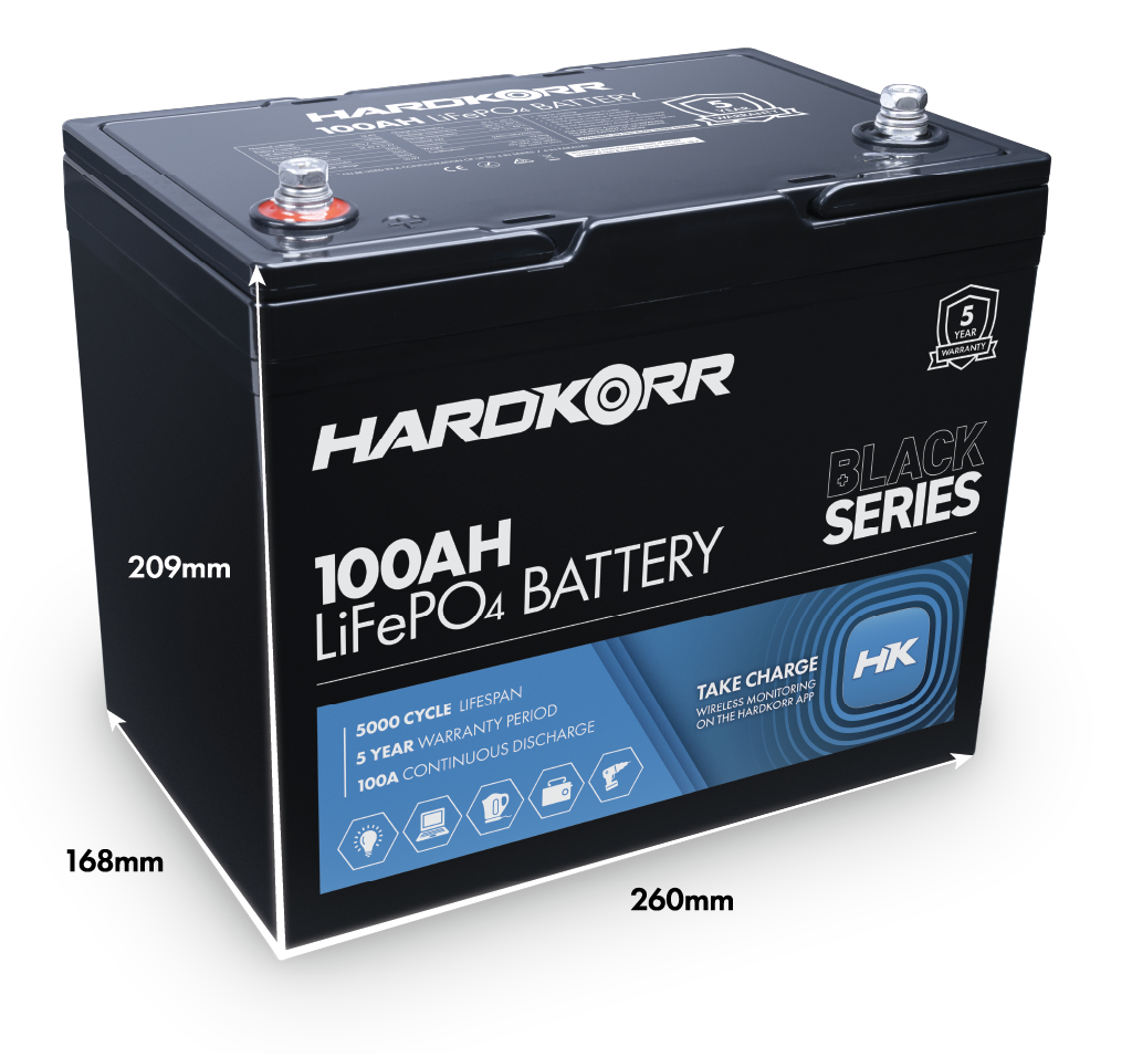 Harkorr 100AH Black Series Lithium Battery