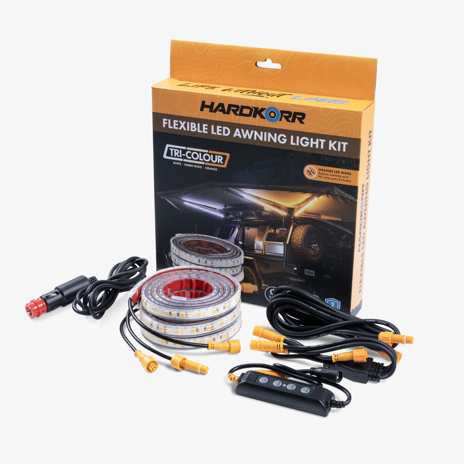 3 Strip Tri-Colour LED Awning Light Kit