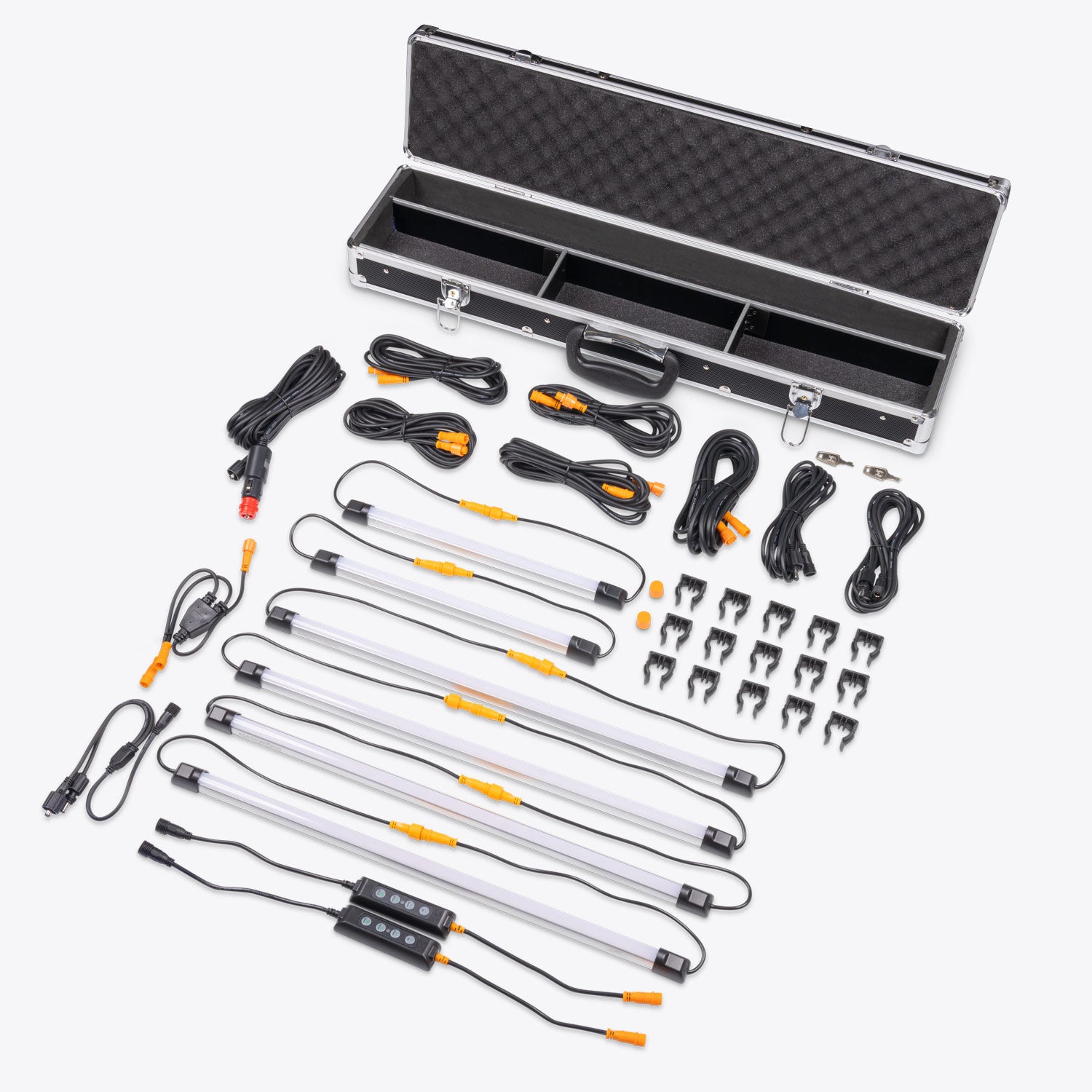 6 Bar Tri-Colour LED Camp Light Kit