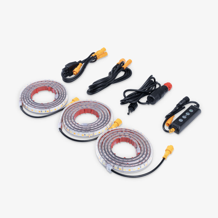 3 Strip Tri-Colour LED Awning Light Kit