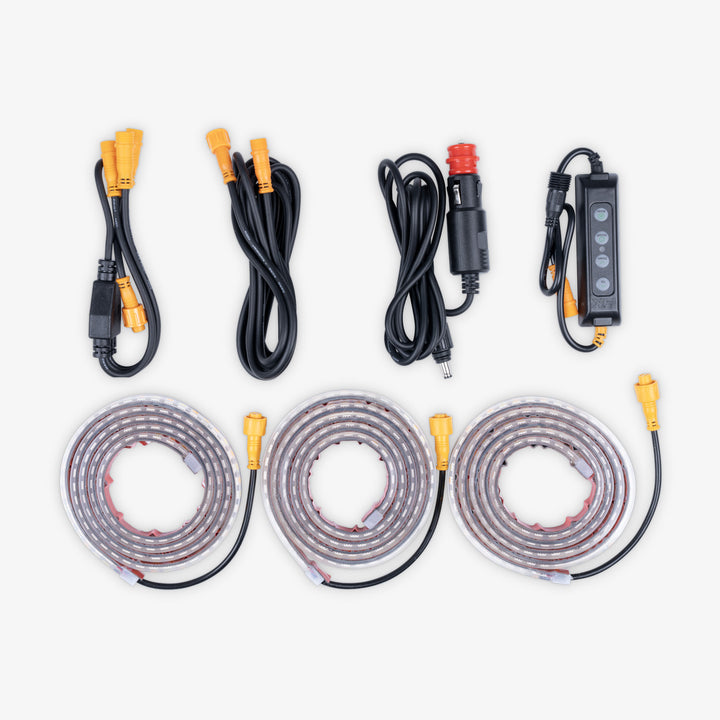 3 Strip Tri-Colour LED Awning Light Kit
