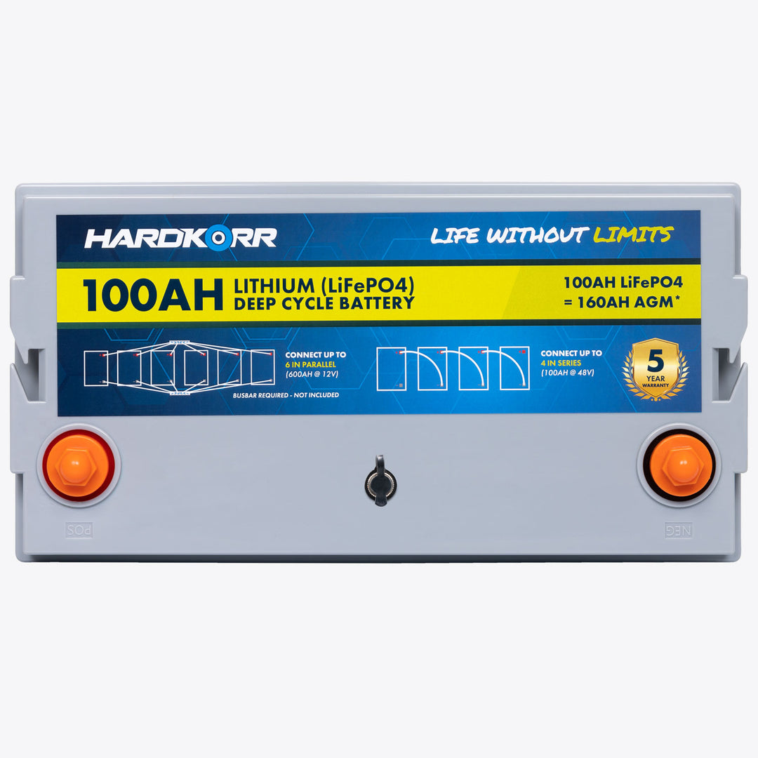 100Ah Lithium (LiFePO<sub>4</sub>) Deep Cycle Battery