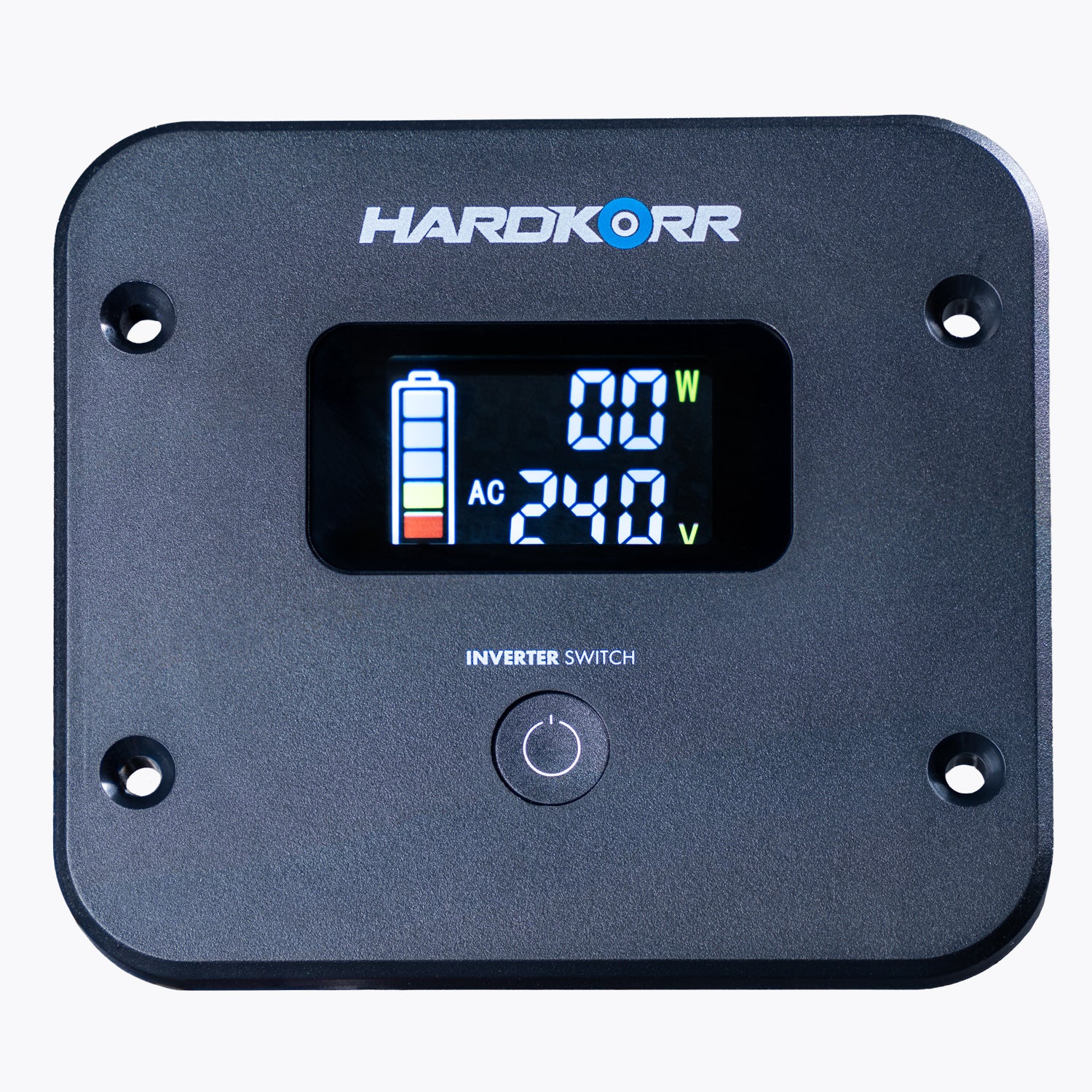 Hardkorrr inverter switch with digital display on a white background
