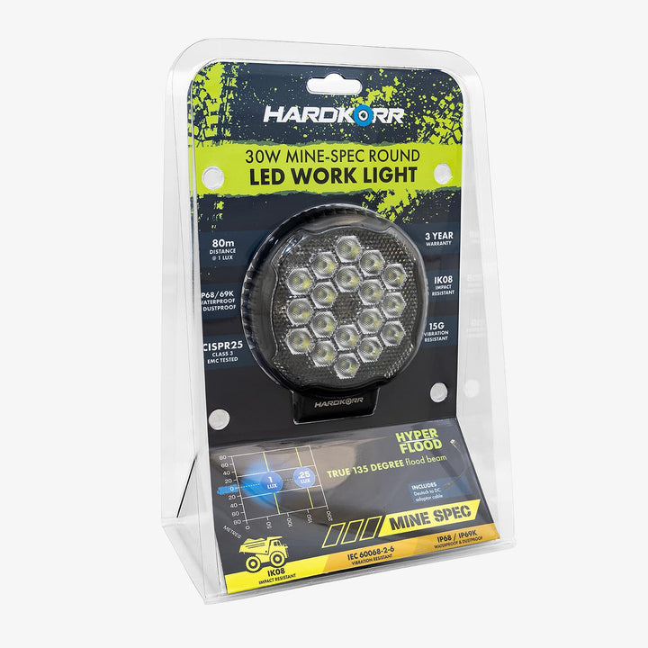 XDW Series 30W Mine-Spec Round LED Work Light