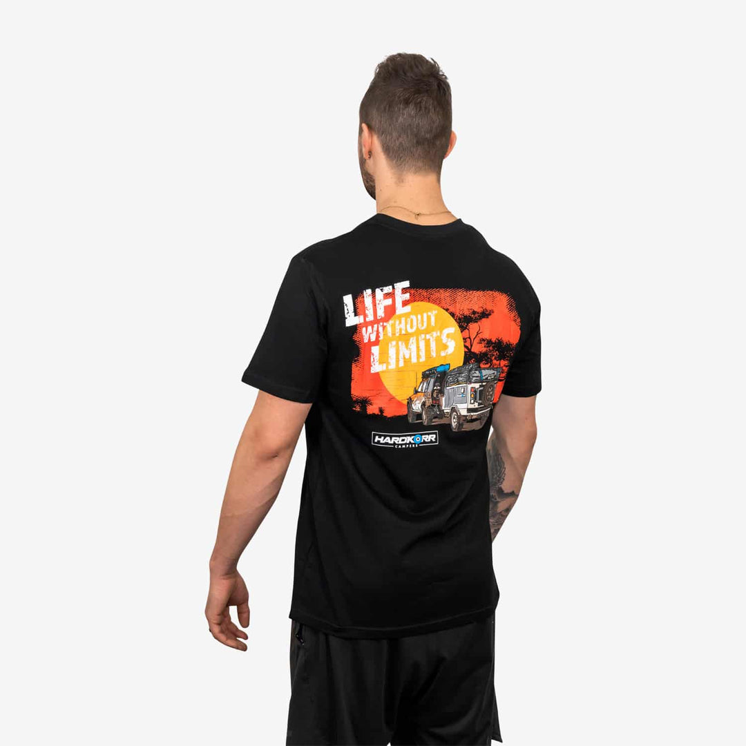 Hardkorr Campers T-Shirt Life Without Limits Black