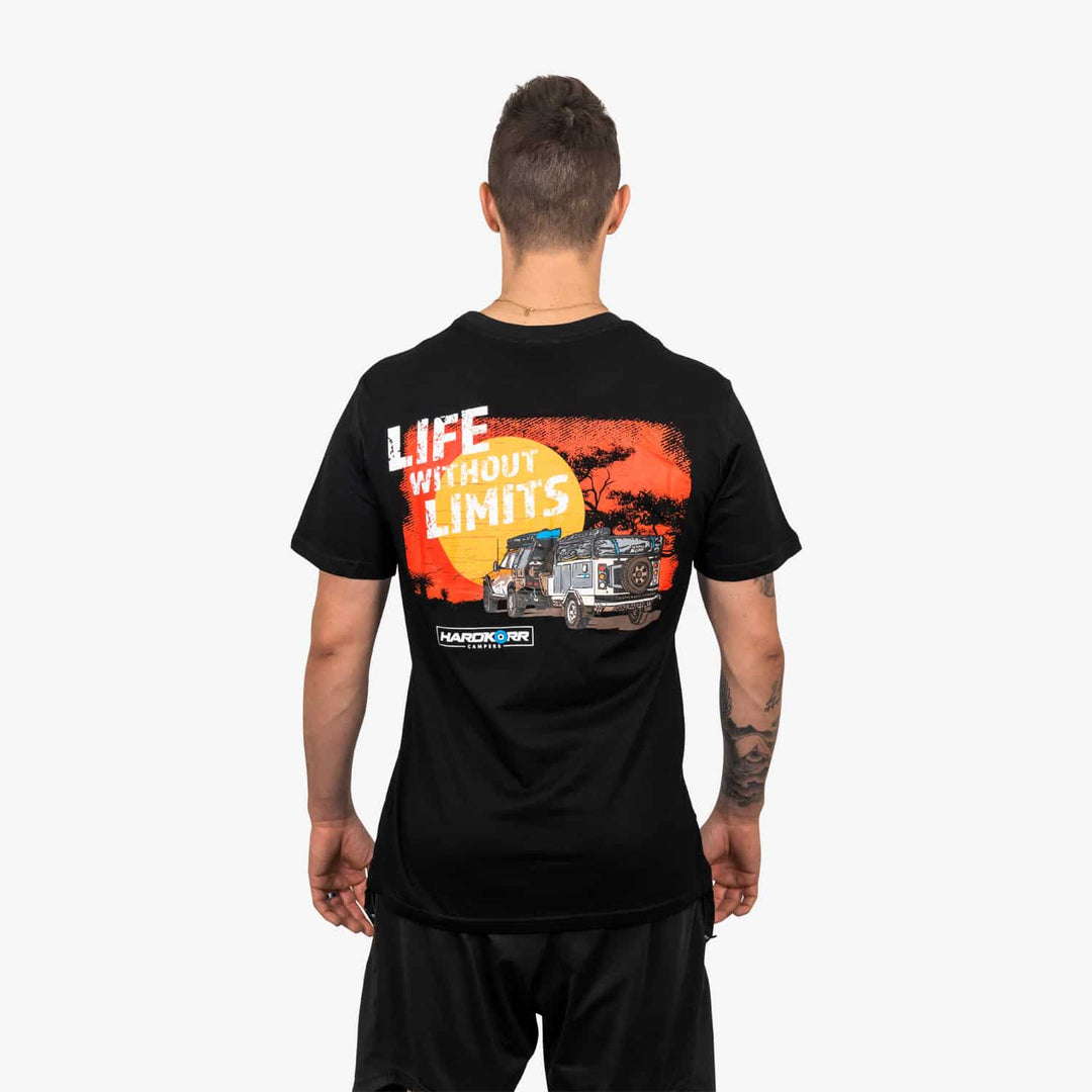 Hardkorr Campers T-Shirt Life Without Limits Black