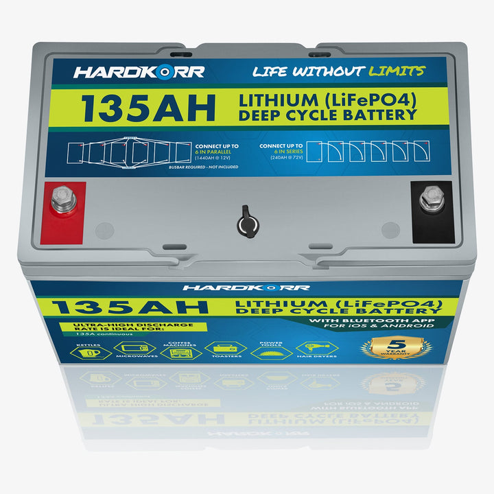 135Ah Deep Cycle Lithium Battery Bluetooth