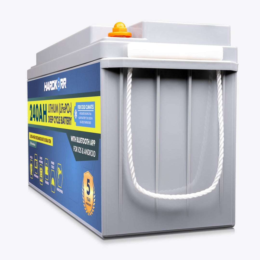 240Ah Cold Climate Lithium (LiFePO<sub>4</sub>) Deep Cycle Battery w/Bluetooth