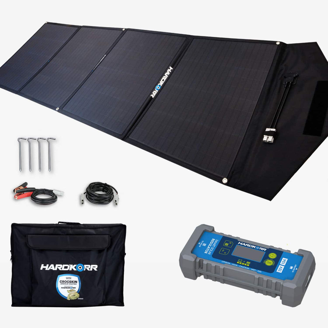 200w Heavy Duty Portable Solar Mat with 15A Smart Regulator - Hardkorr  Australia