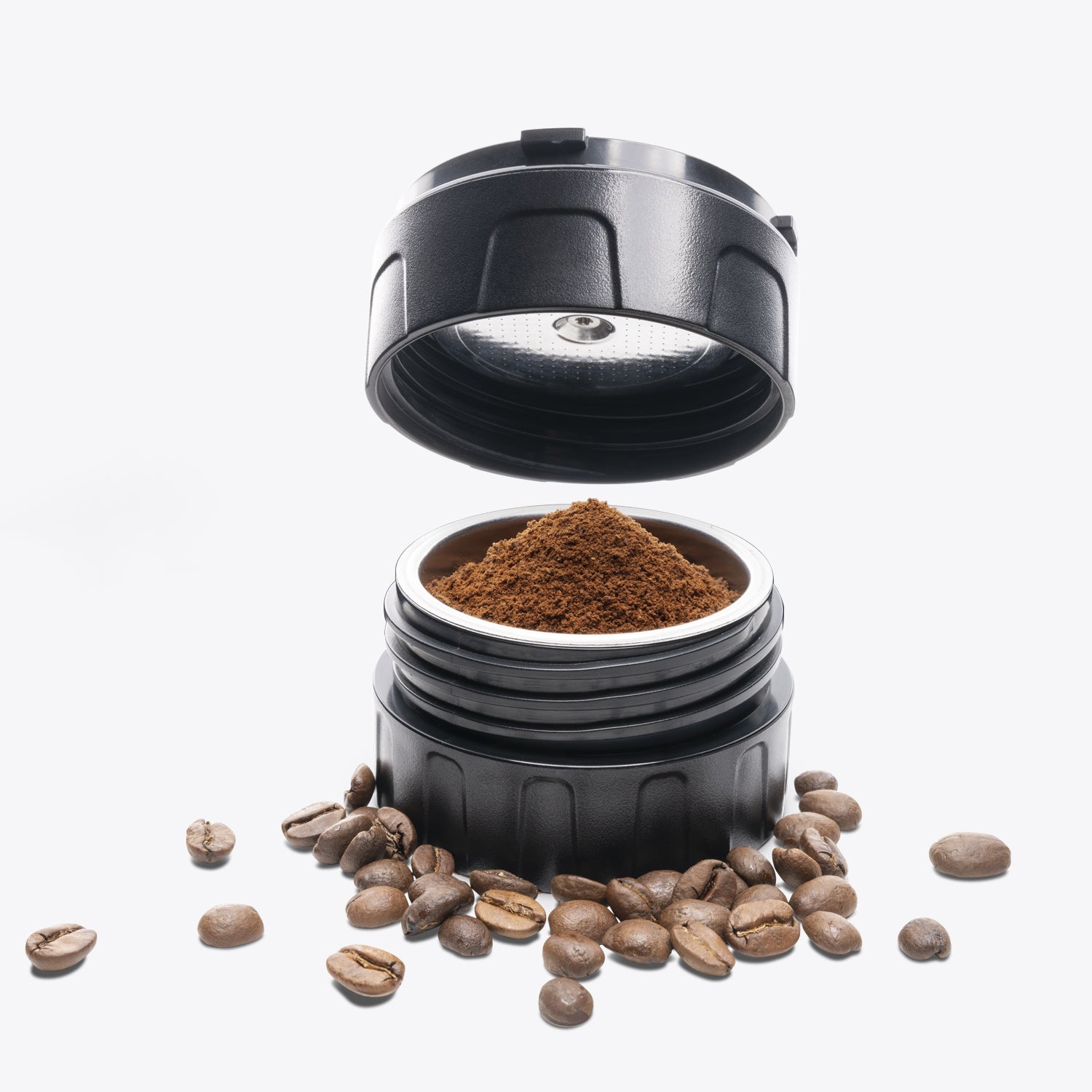 Coffee ground portafilter