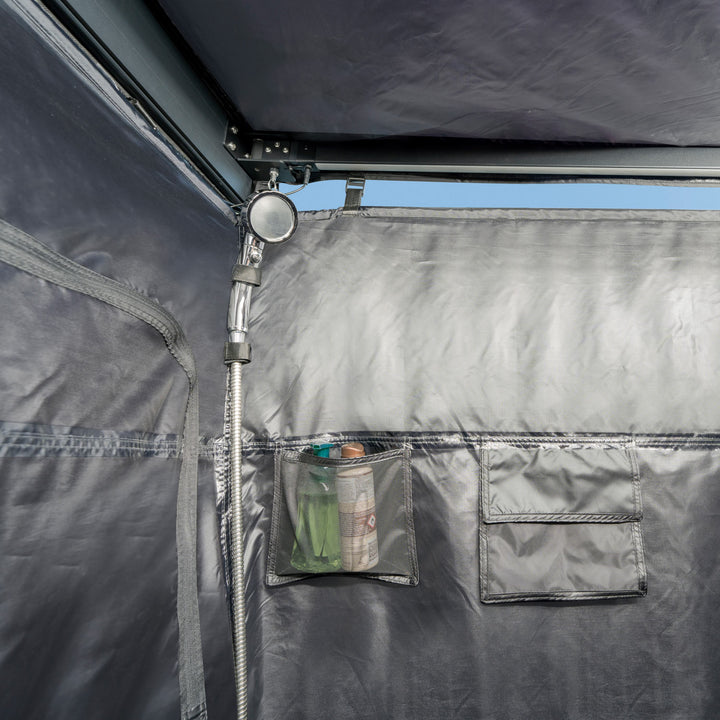 Folding Shower Tent with Dual-Colour LED Lighting