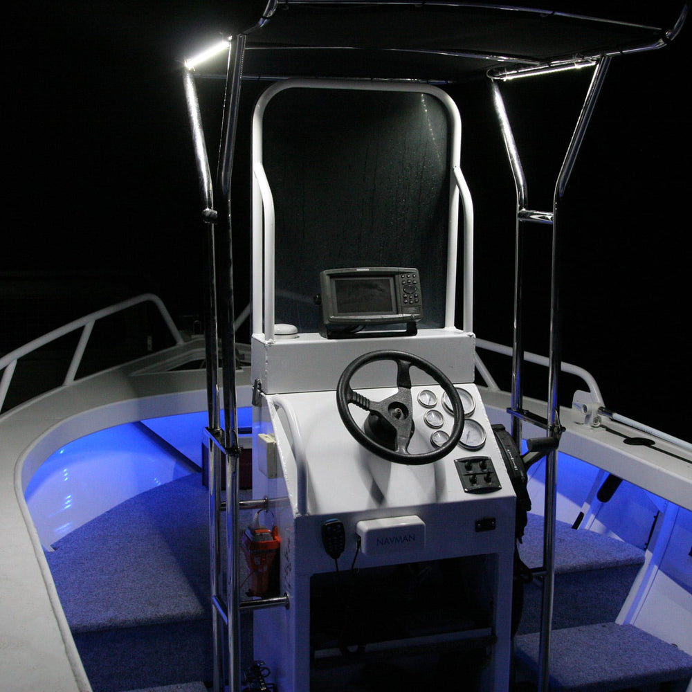 Hardkorr 8 metre blue & white boat light kit