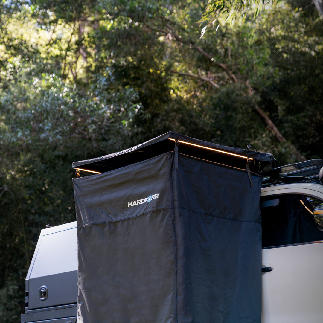 Folding Shower Tent with Dual-Colour LED Lighting