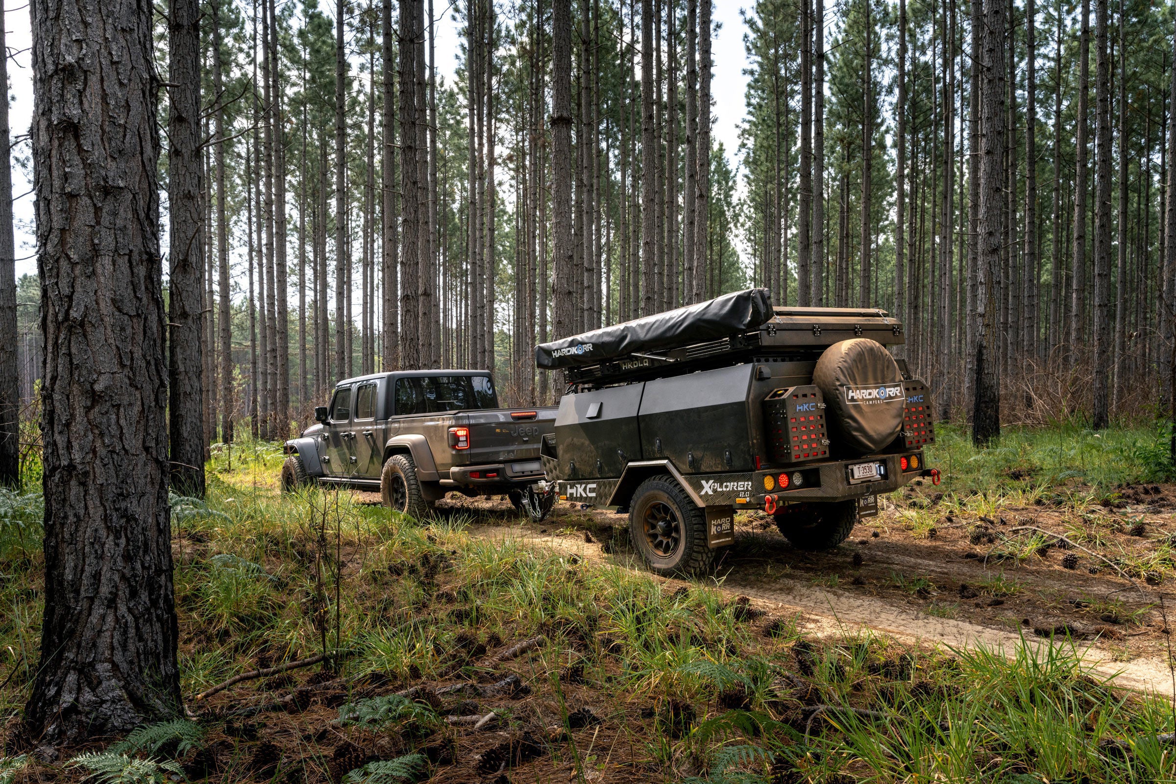 Hardkorr camper trailer outdoors