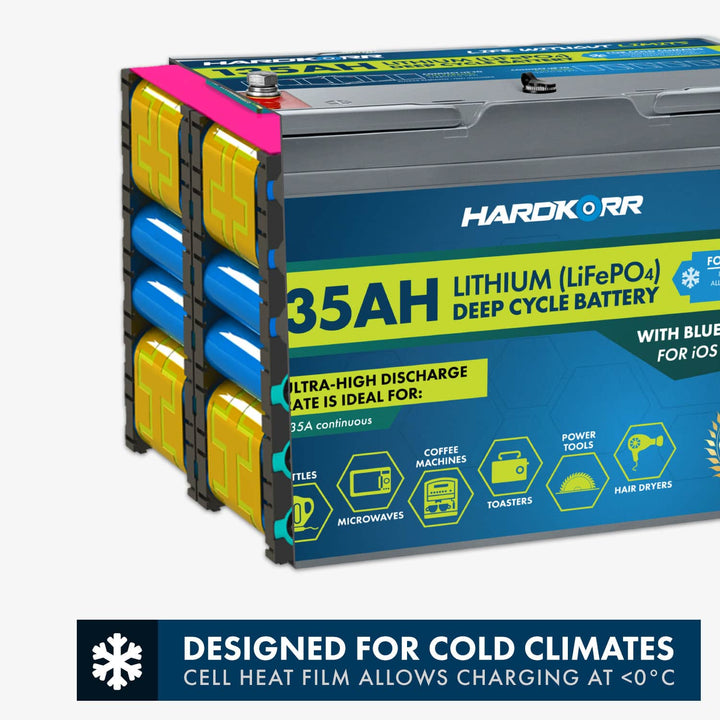 240Ah Cold Climate Lithium (LiFePO<sub>4</sub>) Deep Cycle Battery w/Bluetooth