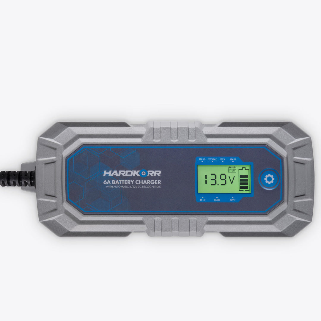 6A AC Battery Charger With Automatic 6/12V DC Recognition