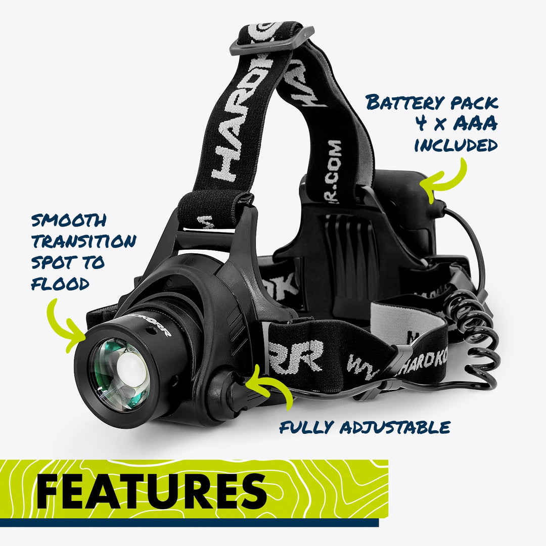 850 Lumen LED Head Torch